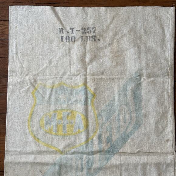 Vintage Seed Cloth Sack MFA Quality Seed Springfield Missouri R.T-257 100 LBS. - Picture 3 of 10